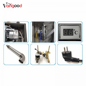 Domestic Natural Gas Forced Exhaust Type Gas Water Heater