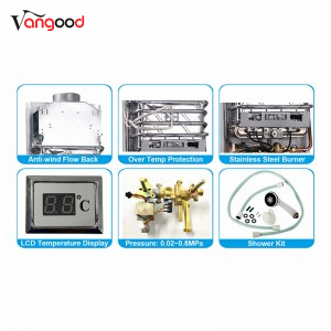 Instant Gas On Demand Bathroom Point Of Use Propane Hot Tankless Water Heater
