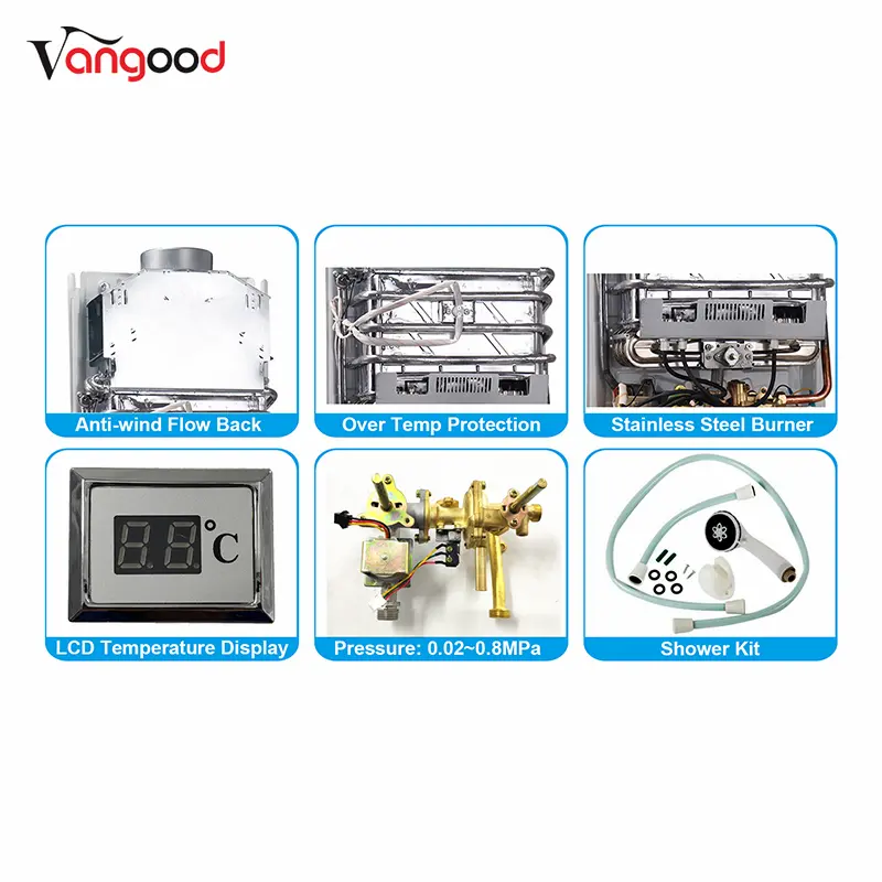 factory low price Gas Multipoint Water Heater -
 Instant Gas On Demand Bathroom Point Of Use Propane Hot Tankless Water Heater – Vangood
