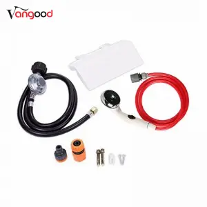 Camping Shower RV Caravan Outdoor Hot Bath Portable Gas Water Heater