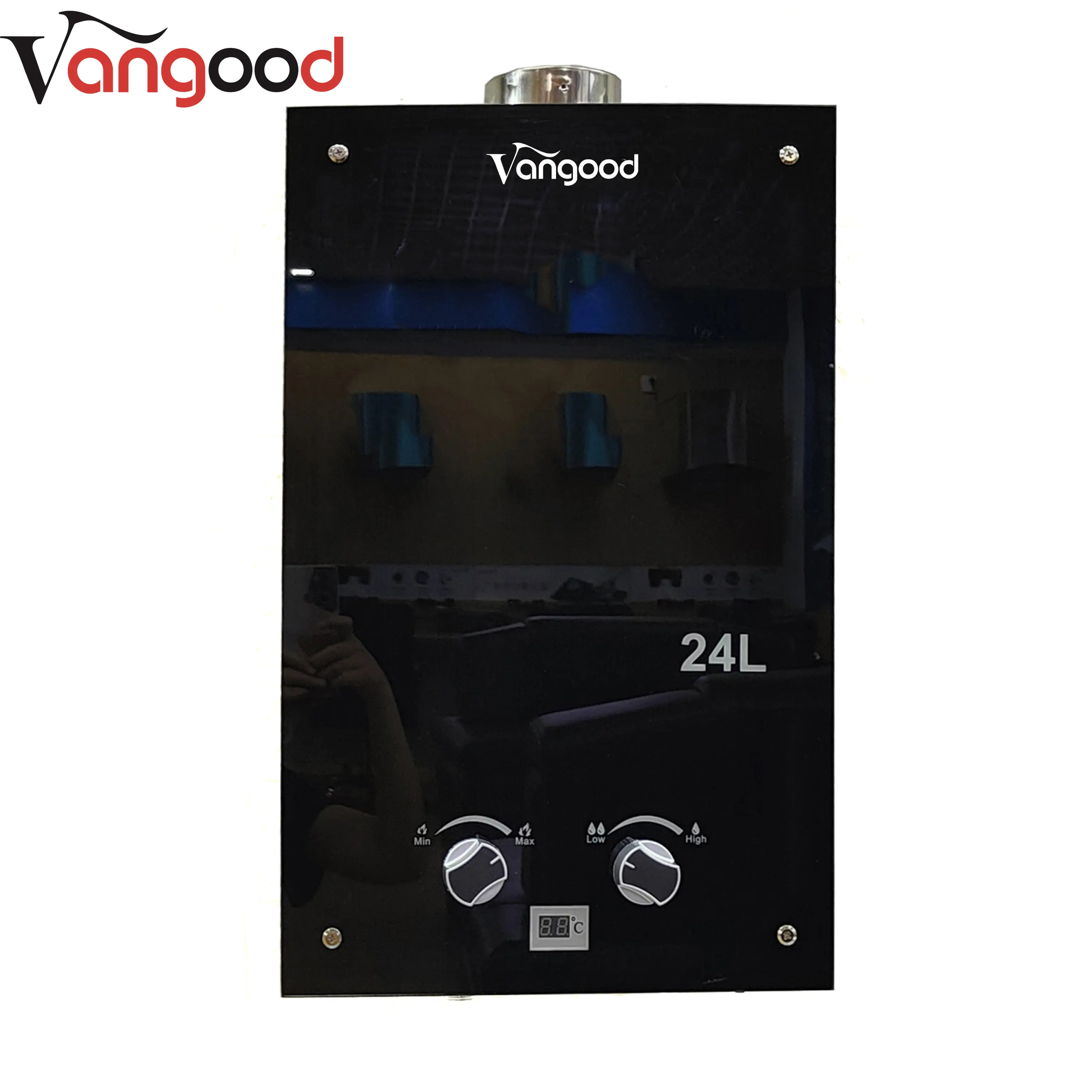 Tempered Glass Gas Water Heater Led Digital Display For Pool Featured Image