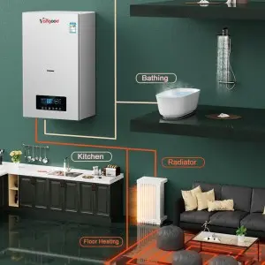 Good User Reputation for Whlosales China Factory High Quality and Low Price 18/20/24/26/28/32kw Combi Gas Boiler