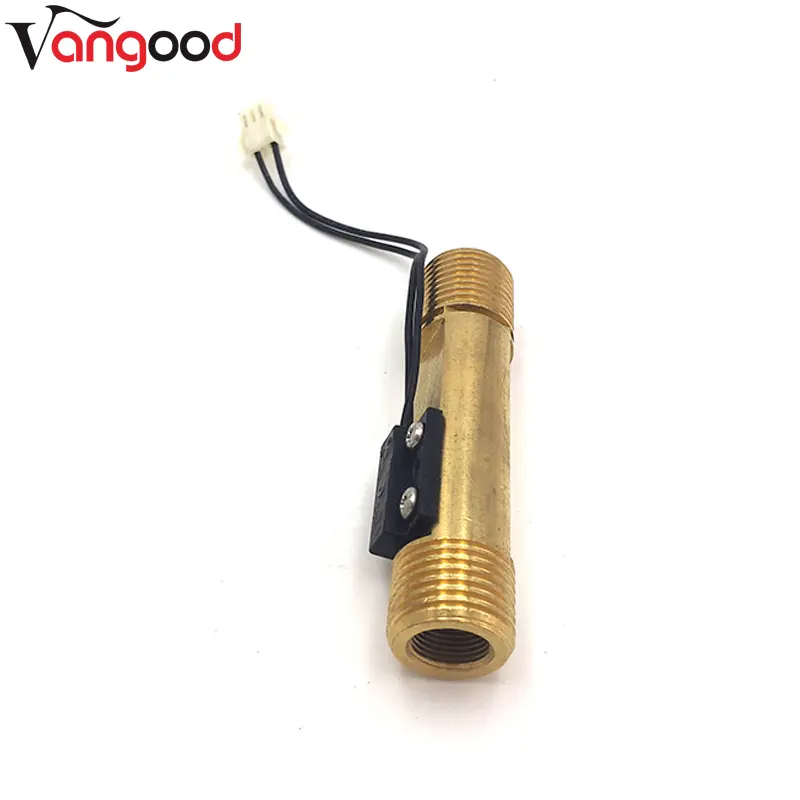 Brass Water Flow Control Switch Two Wire G1/2″ Inch Water Flow Sensor Featured Image