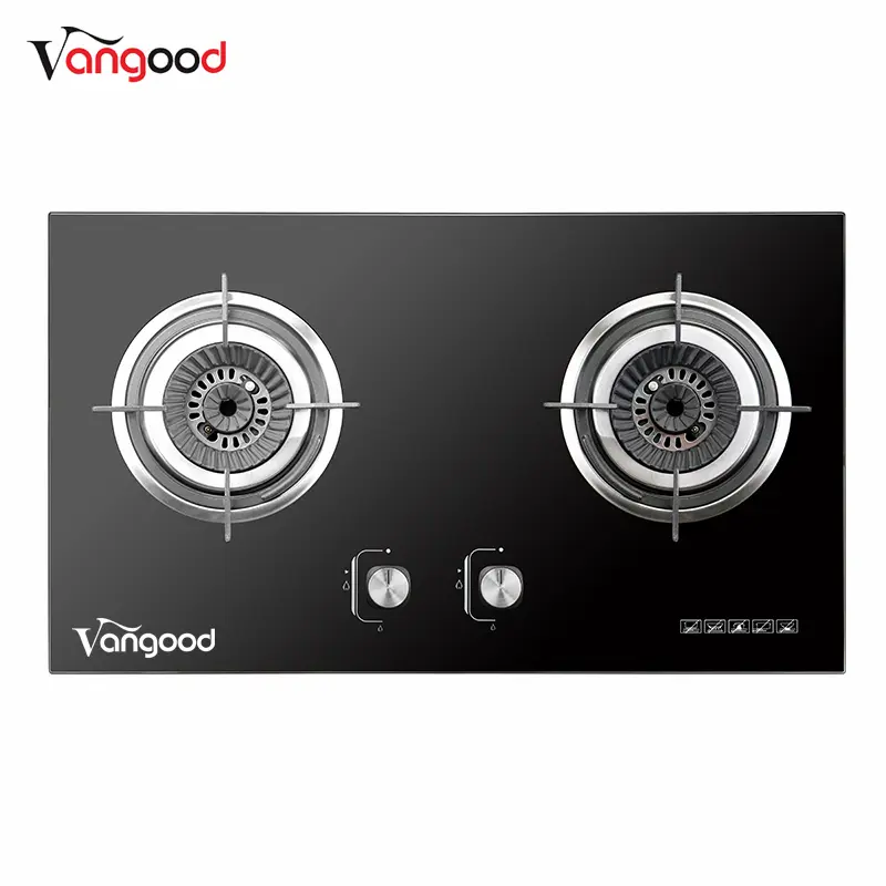 Cheapest Factory Double Oven Gas Cooker -
 Automatic Butane On Glass 60cm Kitchen Cooking Hob Gas Cooker Cooktop – Vangood
