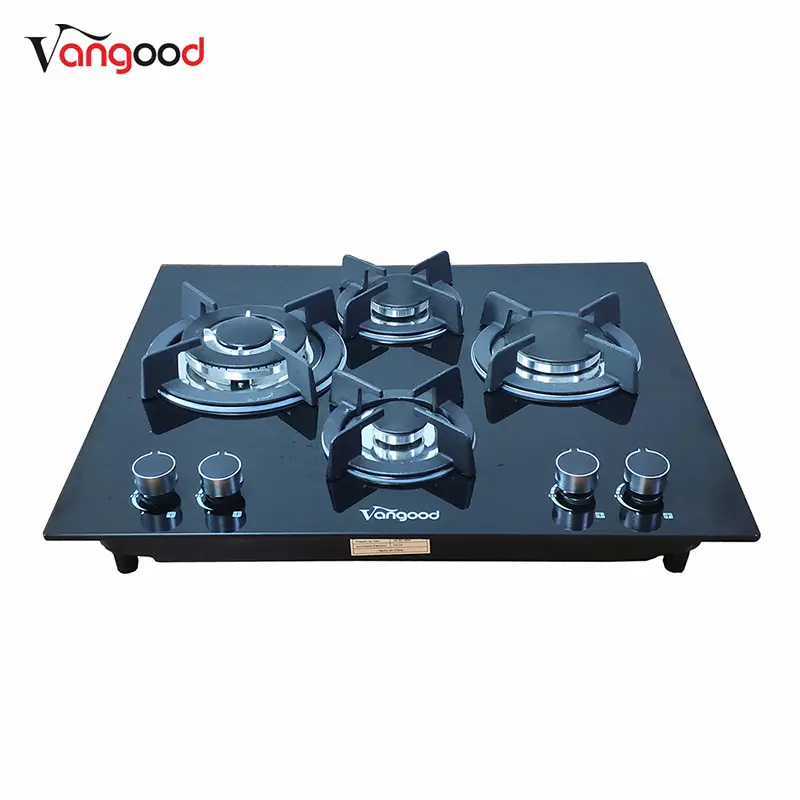 China New Product Gas Hob 4 Burner -
 Glass Top Automatic Butane Kitchen Cooktop 4 Burner Gas Stove – Vangood